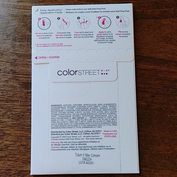 New COLOR STREET Real Nail Polish Strips TULUM IT MAY CONCERN - Picture 3 of 4